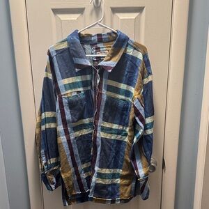 We The Free So Long Summer Plaid Plaid Top